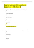 Sophia pathway Introduction to Sociology Tests