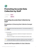 BEHA 3102: Promoting Accurate Data Collection by Staff