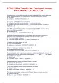 ECO4223 Final Exam Review&colon; Questions & Answers  A&plus;GRADED GUARANTEE PASS&hellip;&period; 