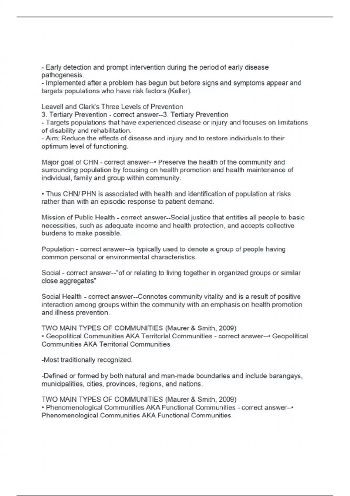 FUNDAMENTAL CONCEPTS OF COMMUNITY HEALTH NURSING 2024 - Community ...