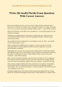Webce life health Florida Exam Questions With Correct Answers
