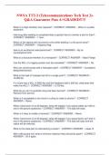 NWSA TTT-2 &lpar;Telecommunications Tech Test 2&rpar; Q&A Guarantee Pass A&plus;GRADED&excl;&excl;&excl;&excl;&excl; 