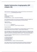 Digital Subtraction Angiography &lpar;DF chapter 26&rpar; Questions and Answers Fully Solved