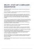 MRL3701 - STUDY UNIT 4 COMPULSORY SEQUESTRATION questions and answers