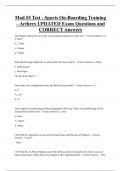 Mod &num;5 Test - Sports On-Boarding Training  &ndash; Arthrex UPDATED Exam Questions and  CORRECT Answers