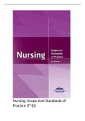 Notes For Nursing; Scope And Standards of Practice 3rd Ed