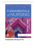 Notes For Fundamentals of Nursing 
