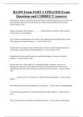 BA109 Exam PART 2 UPDATED Exam  Questions and CORRECT Answers