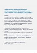 ONTARIO PESTICIDE TRAINING AND CERTIFICATION  &lpar;SECTION 2&comma;3&comma;4&rpar; ACTUAL COMPLETE EXAM QUESTIONS AND  CORRECT ANSWERS &lpar;VERIFIED ANSWERS &rpar; ALREADY GRADED A&plus;&period;