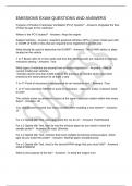 EMISSIONS EXAM QUESTIONS AND ANSWERS