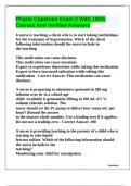 Pharm Capstone Exam 2 With 100&percnt; Correct And Verified Answers