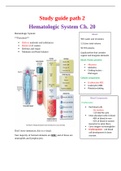 Study guide path 2 Hematologic System Ch. 20