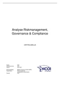 Eindopdracht NCOI MFC Masterclass Riskmanagement, Compliance & Governance incl. feedback cijfer 9
