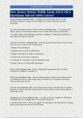 New Jersey Notary Public Exam 2024&sol;2025 Questions Solved 100&percnt; Correct