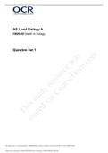 AS Level Biology A H020 100&percnt; verified study guide