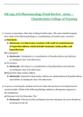NR 293 ATI Pharmacology Final Review&lowbar;2020 - Chamberlain College of Nursing&period;