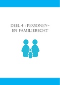Samenvatting recht deel 2 : personen-en familierecht 