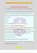 Test 2 &lpar;Nursing 105&rpar; Practice Questions and Answers &lpar;100&percnt; Pass&rpar;