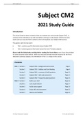 Subject CM2  2021 Study Guide latest version