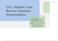 HCA255 Topic 5 Assignment, Healthcare Barrier Solution Presentation