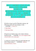 IAI LP CERTIFICATION EXAM 2024 LATEST UPDATED COMPLETE 300 QUESTIONS WITH DETAILED VERIFIED AND 100&percnt; CORRECT  ANSWERS ACTUAL BRAND-NEW EXAM GRADED A&plus;