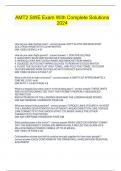 AMT2 SWE Exam With Complete Solutions 2024