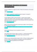 PHYS Exam&colon; Questions & Answers &lpar;Straighterline&rpar;PHYSICS&colon; Updated APlus Guide Solution
