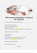 TDLR Licensing and Regulation&sol; 47 Quizzes & Ans&sol; 2024-2025&period; 