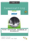 Samenvatting: Pulsar natuurkunde: Hoofdstuk 12; Atoomfysica (VWO 5)