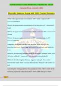 PhysioEx Exercise 3 quiz with 100&percnt; Correct Answers