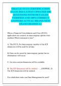 ORACLE FCCS CERTIFICATION EXAM 2024 LATEST UPDATED 400  QUESTIONS WITH DETAILED  VERIFIED AND 100&percnt;CORRECT  ANSWERS ACTUAL BRAND-NEW EXAM GRADED A&plus;