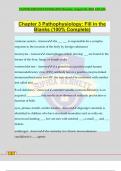 Chapter 3 Pathophysiology&colon; Fill in the Blanks &lpar;100&percnt; Complete&rpar;