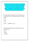 IAI CSI CERTIFICATION EXAM 2024 LATEST UPDATED 400 QUESTIONS WITH DETAILED VERIFIED AND  100&percnt; CORRECTANSWERSACTUAL  BRAND NEW EXAM GRADED A&plus;
