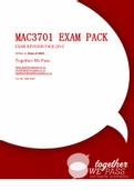 MAC 3701 EXAM PACK  Questions and answers and notes updated 2020/2021