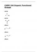 CHEM 104 Organic Functional Groups&period;