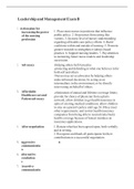 Exam &lpar;elaborations&rpar; Leadership and Management Exam B 