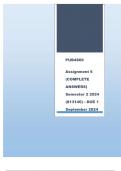 PUB4869 Assignment 6 &lpar;COMPLETE ANSWERS&rpar; Semester 2 2024 &lpar;813140&rpar; - DUE 1 September 2024&period;
