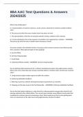 IIBA AAC Test Questions & Answers 2024&sol;2025