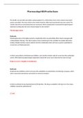 Exam &lpar;elaborations&rpar; Pharmacology HESI Practice Exam 