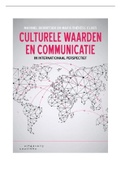 Samenvatting Culturele waarden en communicatie in internationaal perspectief