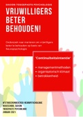 Scriptie Behouden Vrijwilligers bij goede doelen organisaties - Toegepaste Psychologie Saxion&comma; Geslaagd 2021&comma; eindcijfer 8