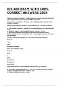 ICS 400 EXAM WITH 100- CORRECT ANSWERS 2024&period;