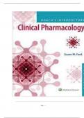 Test Bank - Roach&rsquo;s Introductory Clinical Pharmacology 11th Edition by Susan M&period; Ford