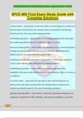 SPCE 689 Exam Bundle Pack&colon;&colon;&colon;Questions and Answers &vert; 100&percnt; Correct