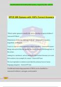 SPCE 689 Quizzes with 100&percnt; Correct Answers