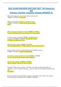 GUAM DRIVERS WRITTEN TEST 100 Questions and Answers &vert;Verified  Answers&vert; Already GRADED A&plus;