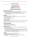 Cardiovascular System Summary Study Guide 