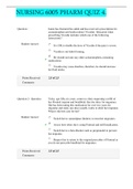 NURSING 6005 PHARM QUIZ 4&period;