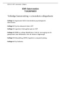 Uitgebreide samenvatting college 1 t&sol;m 6 van KNP&colon; Interventies&period; 