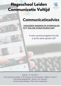 Geslaagde scriptie Jongeren overtuigen online tot donateurschap - Toename leden door effectieve online communicatie - Geslaagde 2021 - eindcijfer 8